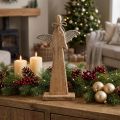Décoration de noël ange bois H43cm | Floristik24.be