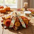 Ruban cadeau citrouille orange automne 40 mm 15 m | Floristik24.be