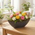 Jardinière avec rainures, bateau de plantation, anthracite, 24 cm | Floristik24.be