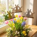 Fiche de déco lapin H37cm 8pcs | Floristik24.be