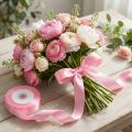 Ruban cadeau et décoration 15 mm x 50 m rose clair | Floristik24.be