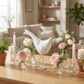 Décoration Oiseau Métal Blanc Vintage 29cmx24,5cm | Floristik24.be
