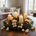 Mini boules de Noël crème mix mat/brillant Ø25mm 140p | Floristik24.be
