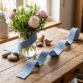Ruban de feutre bleu, 7,5 cm de large, 5 m de long | Floristik24.be