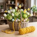 Cordon de feutre moelleux Mirabell jaune jaune 25 m | Floristik24.be
