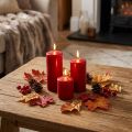 Bougie pilier 150/60 vieux rouge 8pcs | Floristik24.be