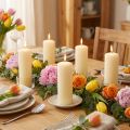 Bougie pilier 120/40 crème 24 pcs | Floristik24.be