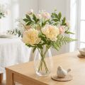 Décoration Pivoines Fleurs Artificielles Fleur Jaune L64cm 2pcs | Floristik24.be