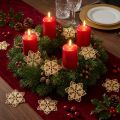 Poinsettias étoiles décoration de Noël métal Ø6cm 36 pcs | Floristik24.be