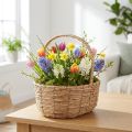 Panier avec poignée panier à plantes panier cadeau artificiel 31×23×36cm | Floristik24.be