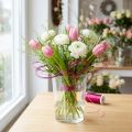 Fil effet bouillon Ø0,30 mm 100 g/140 m Rose – Fil décoratif pour fleurs et fenêtres | Floristik24.be