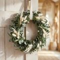 Couronne d'eucalyptus naturel Ø35cm, décoration parfumée préservée | Floristik24.be