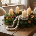 RAW cordon laine de mouton et jute cordon de laine feutre blanc gris 10m | Floristik24.be