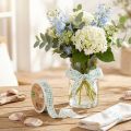 Ruban Ruban Coton Maritime Pois Turquoise 25mm 18m | Floristik24.be