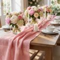 Chemin de table en jute rose, 50 cm x 910 cm | Floristik24.be