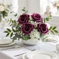 Mousse Rose Violet Ø15cm 4pcs | Floristik24.be