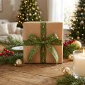 Ruban de Noël renne ruban de Noël vert 25mm 20m | Floristik24.be