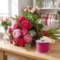 Fil enroulé 50m fuchsia | Floristik24.be