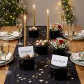 Cylindre noir 8cm 8pcs | Floristik24.be