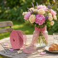 Ruban de jute rose, 5 cm de large, 40 m de long | Floristik24.be