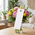 Étiquettes blanches suspendues 18 x 60 mm avec fil métallique, résistantes aux intempéries, idéales pour l'étiquetage des fleurs et des cadeaux, 250 pièces | Floristik24.be