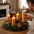 Bougies coniques bougies de couleur unie miel 34x240mm 4 pcs | Floristik24.be