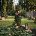 Croix en mousse florale grande verte 53cm 2 pcs décorations funéraires | Floristik24.be