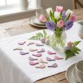 Décoration à disperser décoration oiseau bois, pièces à disperser tons roses 4cm 72 pcs | Floristik24.be