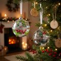 Boules de sapin de Noël en verre à remplir de houx Ø6cm 2pcs | Floristik24.be