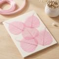 Feuilles squelettiques, feuilles de saule décoratives roses de 5 à 9 cm, 200 pièces - Idéal pour les cartes de vœux et les loisirs créatifs | Floristik24.be
