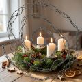 Guirlande de Perles Grises 275 cm Décoration de Noël | Floristik24.be