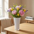 Vase “Fizzy” Ø13,5cm H20,5cm blanc 1 pce | Floristik24.be
