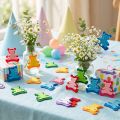 Ours décoratif en feutre couleurs assorties 3,5 cm x 3,5 cm 100 pcs | Floristik24.be