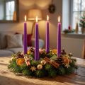 Bougies coniques Bougies Wenzel violet 250/23mm 12 pcs | Floristik24.be