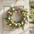 Couronne de vigne, couronne décorative, blanchie à la chaux, Ø38cm, décoration rustique et naturelle, couronne de porte, couronne de table | Floristik24.be