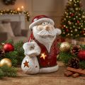 Photophore déco Père Noël Christmas H15cm | Floristik24.be