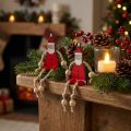 Figurine Père Noël assise 6,5cm Rouge 12pcs | Floristik24.be