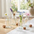 Vase en verre Bouteilles Vase décoratif avec bouchon H10,5 cm 8 pièces | Floristik24.be