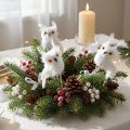Fiche Deco Hibou Blanc 5cm 4pcs | Floristik24.be