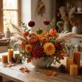 Mini décoration citrouille sur bâton décoration automne 6 couleurs Ø4cm 18 pcs | Floristik24.be