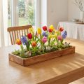 Plateau rectangulaire en bois d'acacia huilé, 40 x 15 x 4 cm | Floristik24.be