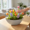 Jardinière 39 cm x 12,5 cm H 13 cm gris clair, 1 pièce | Floristik24.be