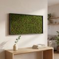 Mousse murale dans un cadre vert 60x30cm Décoration murale en mousse | Floristik24.be