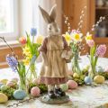 Lapin de Pâques lapin Figurine décorative panier à œufs 37cm | Floristik24.be