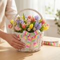 Ruban cadeau tissu éponge ruban décoratif rayures colorées 10mm 10m | Floristik24.be