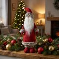 Décoration Père Noël debout Décoration figure Père Noël Rouge H41cm | Floristik24.be