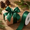 Ruban cadeau et décoration 50 m vert foncé | Floristik24.be