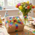 Ruban arc-en-ciel, ruban décoratif, ruban cadeau, 15 mm, 18 m | Floristik24.be