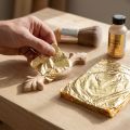 Feuilles d'or 16x16cm, 100 feuilles pour dorure et décoration | Floristik24.be