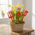 Outils de jardin en feutrine orange 6 p. | Floristik24.be